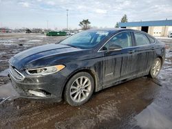 Salvage cars for sale at Woodhaven, MI auction: 2017 Ford Fusion SE Hybrid