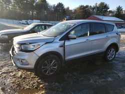 Salvage cars for sale from Copart Mendon, MA: 2017 Ford Escape SE