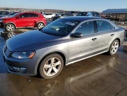 Salvage cars for sale at Grand Prairie, TX auction: 2015 Volkswagen Passat S