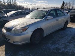 Salvage cars for sale at Bowmanville, ON auction: 2002 Toyota Camry LE