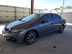 Salvage cars for sale at Homestead, FL auction: 2015 Honda Civic EXL