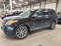 Salvage cars for sale at Blaine, MN auction: 2015 Ford Explorer XLT