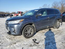 Salvage cars for sale at Ellwood City, PA auction: 2019 Toyota Highlander SE