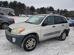 Salvage cars for sale from Copart Mendon, MA: 2001 Toyota Rav4