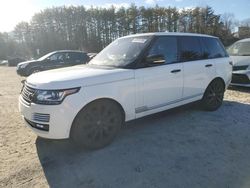 Salvage cars for sale at North Billerica, MA auction: 2016 Land Rover Range Rover Supercharged