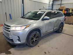 Salvage cars for sale at Casper, WY auction: 2019 Toyota Highlander LE