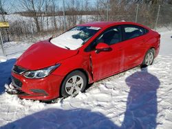 Chevrolet Vehiculos salvage en venta: 2017 Chevrolet Cruze LS