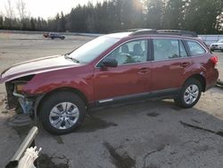 Salvage cars for sale from Copart Arlington, WA: 2011 Subaru Outback 2.5I