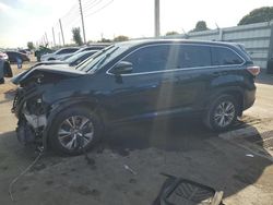 Toyota Highlander salvage cars for sale: 2015 Toyota Highlander LE