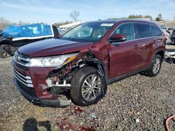 Salvage cars for sale from Copart Hueytown, AL: 2019 Toyota Highlander SE