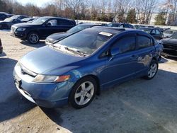 Salvage cars for sale at North Billerica, MA auction: 2008 Honda Civic EX