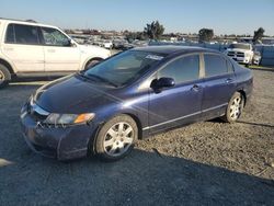 Salvage cars for sale at Antelope, CA auction: 2009 Honda Civic LX