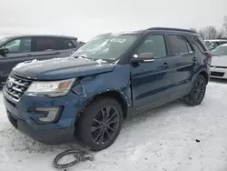 Salvage cars for sale at Wayland, MI auction: 2017 Ford Explorer XLT