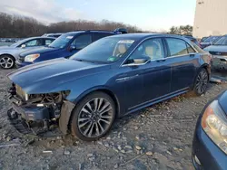 Salvage cars for sale at Windsor, NJ auction: 2018 Lincoln Continental Select