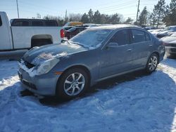 Salvage cars for sale at Denver, CO auction: 2006 Infiniti G35