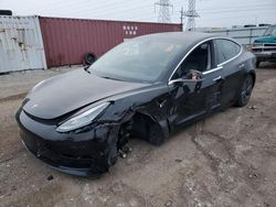 Salvage cars for sale at Elgin, IL auction: 2019 Tesla Model 3