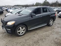 Salvage cars for sale at Memphis, TN auction: 2015 Mercedes-Benz ML 350