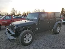 Jeep salvage cars for sale: 2013 Jeep Wrangler Unlimited Sport