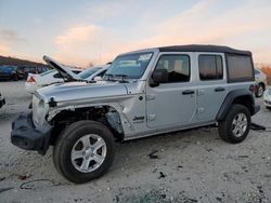 Salvage cars for sale at West Warren, MA auction: 2022 Jeep Wrangler Unlimited Sport