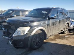 Salvage cars for sale at Kansas City, KS auction: 2017 Nissan Armada Platinum