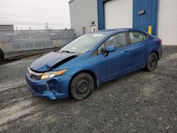 Salvage cars for sale from Copart Elmsdale, NS: 2012 Honda Civic LX