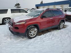 Salvage cars for sale at Woodhaven, MI auction: 2017 Jeep Cherokee Sport