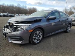 Salvage cars for sale from Copart East Granby, CT: 2018 Honda Civic LX