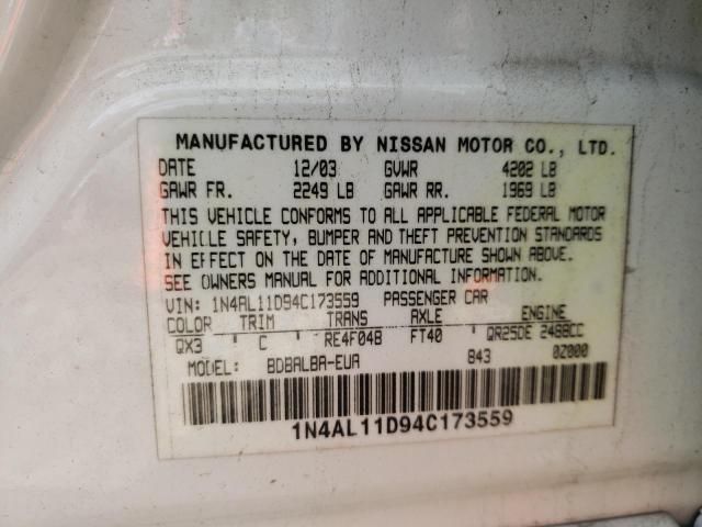 2004 Nissan Altima Base