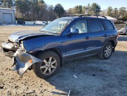 Salvage cars for sale from Copart Mendon, MA: 2006 Hyundai Santa FE GLS