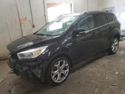 Salvage cars for sale at Madisonville, TN auction: 2017 Ford Escape Titanium