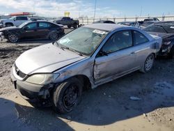 Honda salvage cars for sale: 2005 Honda Civic LX