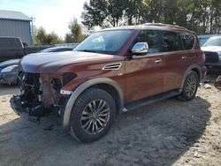 Salvage cars for sale at Midway, FL auction: 2018 Nissan Armada Platinum