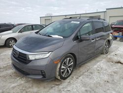 Salvage cars for sale at Kansas City, KS auction: 2022 Honda Odyssey Touring