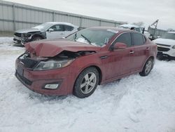 Salvage cars for sale at Kansas City, KS auction: 2015 KIA Optima LX