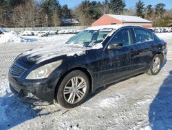 Salvage cars for sale at Mendon, MA auction: 2011 Infiniti G37