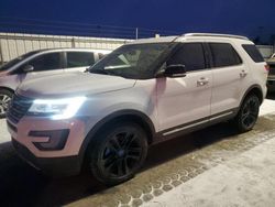 Salvage cars for sale at Dyer, IN auction: 2017 Ford Explorer XLT