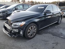 Salvage cars for sale at Exeter, RI auction: 2016 Mercedes-Benz C 300 4matic