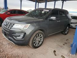 Salvage cars for sale from Copart Phoenix, AZ: 2017 Ford Explorer Limited