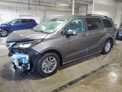 Salvage cars for sale at auction: 2024 Toyota Sienna XLE