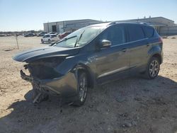 Salvage cars for sale at San Antonio, TX auction: 2015 Ford Escape Titanium