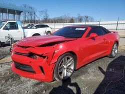 Salvage cars for sale at Spartanburg, SC auction: 2017 Chevrolet Camaro LT