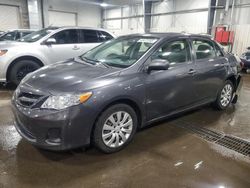 Toyota salvage cars for sale: 2012 Toyota Corolla Base