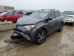 Salvage cars for sale at Kansas City, KS auction: 2016 Toyota Rav4 LE