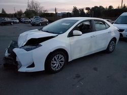 Salvage cars for sale at San Martin, CA auction: 2018 Toyota Corolla L