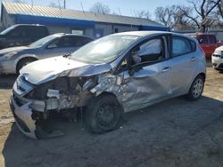 Salvage cars for sale at Wichita, KS auction: 2013 Ford Fiesta S