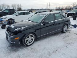 Salvage cars for sale at Barberton, OH auction: 2013 Mercedes-Benz C 300 4matic