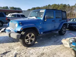 Jeep Wrangler Unlimited Sahara salvage cars for sale: 2016 Jeep Wrangler Unlimited Sahara