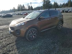 Salvage cars for sale at Graham, WA auction: 2017 KIA Sportage SX