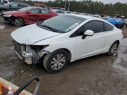 Salvage cars for sale at Greenwell Springs, LA auction: 2012 Honda Civic LX