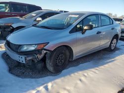 Salvage cars for sale at Cahokia Heights, IL auction: 2012 Honda Civic DX